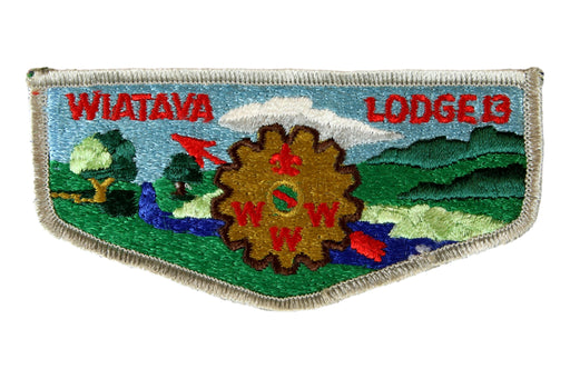 Lodge 13 Wiatava Flap S-? Grey border