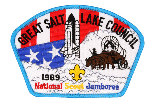 Great Salt Lake JSP 1989 National Scout Jamboree- Light Blue Border