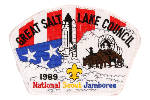 Great Salt Lake JSP 1989 National Scout Jamboree- White Border