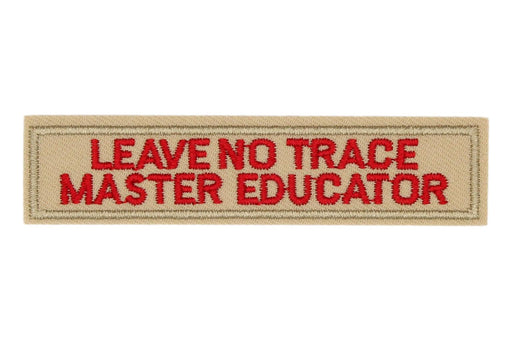 Leave No Trace Strip Master Educator Red