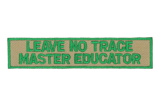 Leave No Trace Strip Master Educator Green