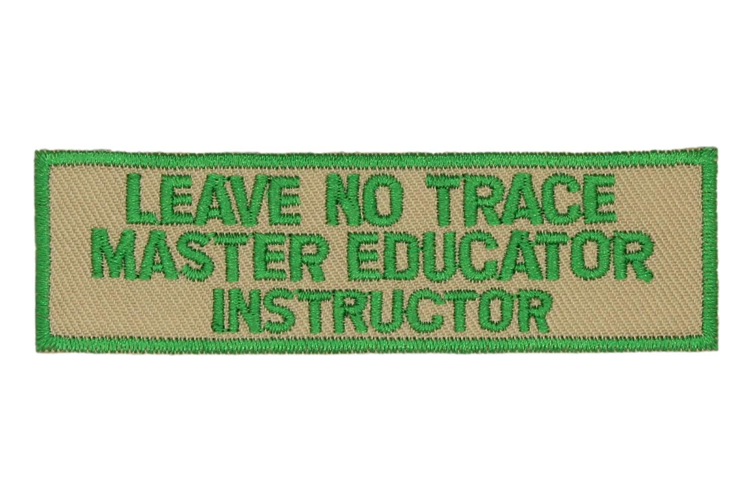 Leave No Trace Strip Master Educator Instructor Green