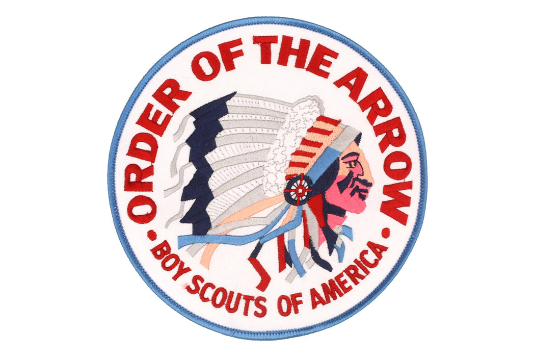 OA Indian Head Jacket Back Patch White Twill with Blue Border