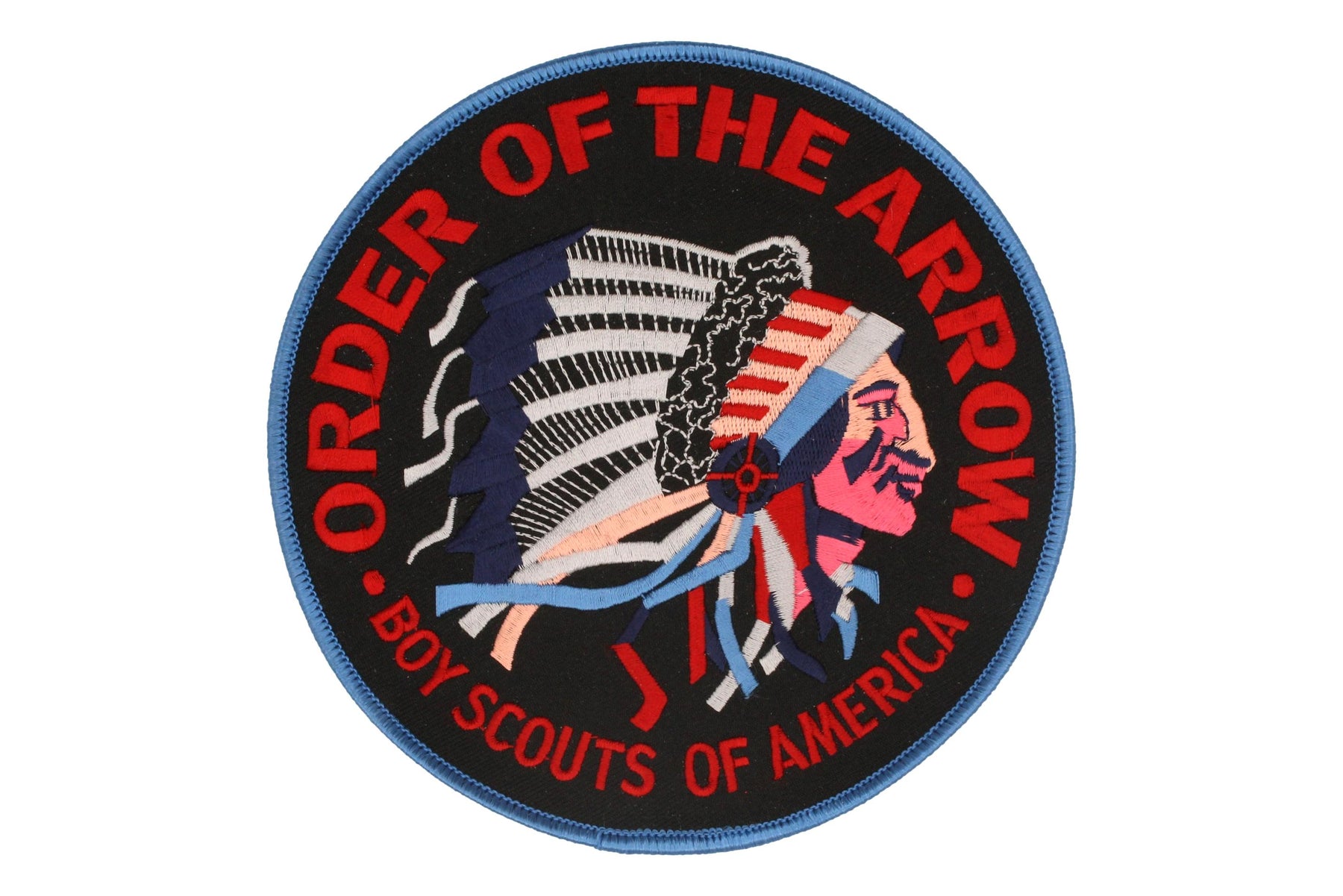 OA Indian Head Jacket Back Patch Black Twill with Blue Border