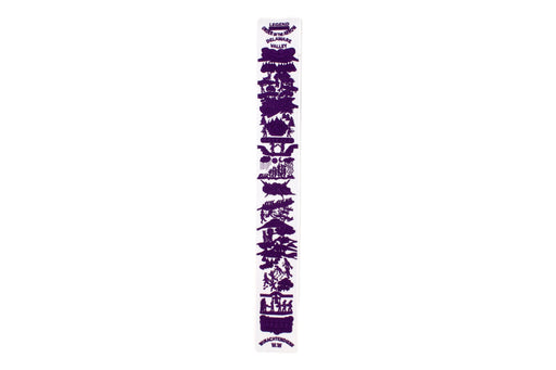 Order of the Arrow Legend Strip - White Twill / Purple Embroidery