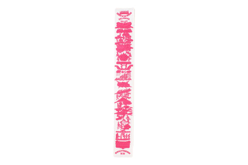 Order of the Arrow Legend Strip - White Twill / Pink Embroidery