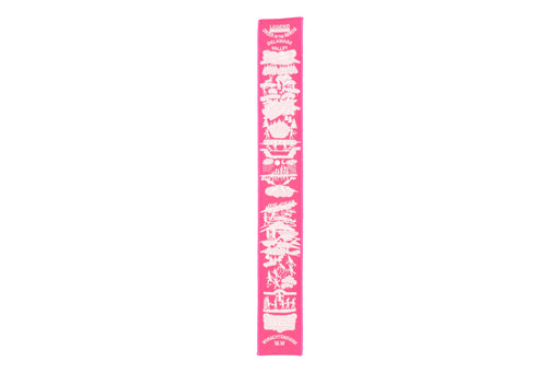 Order of the Arrow Legend Strip - Pink Twill / White Embroidery