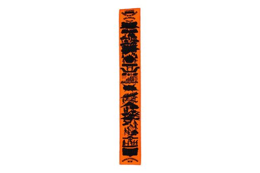 Order of the Arrow Legend Strip - Orange Twill / Black Embroidery