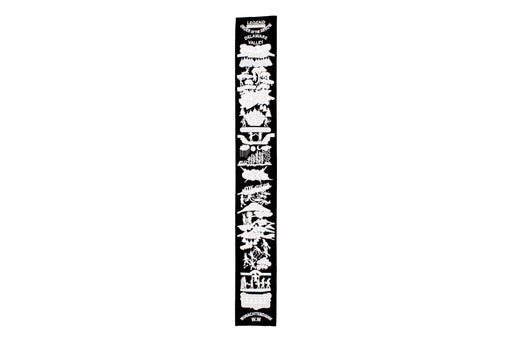 Order of the Arrow Legend Strip - Black Twill / White Embroidery