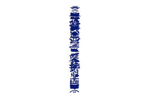 Order of the Arrow Legend Strip - White Twill / Blue Embroidery