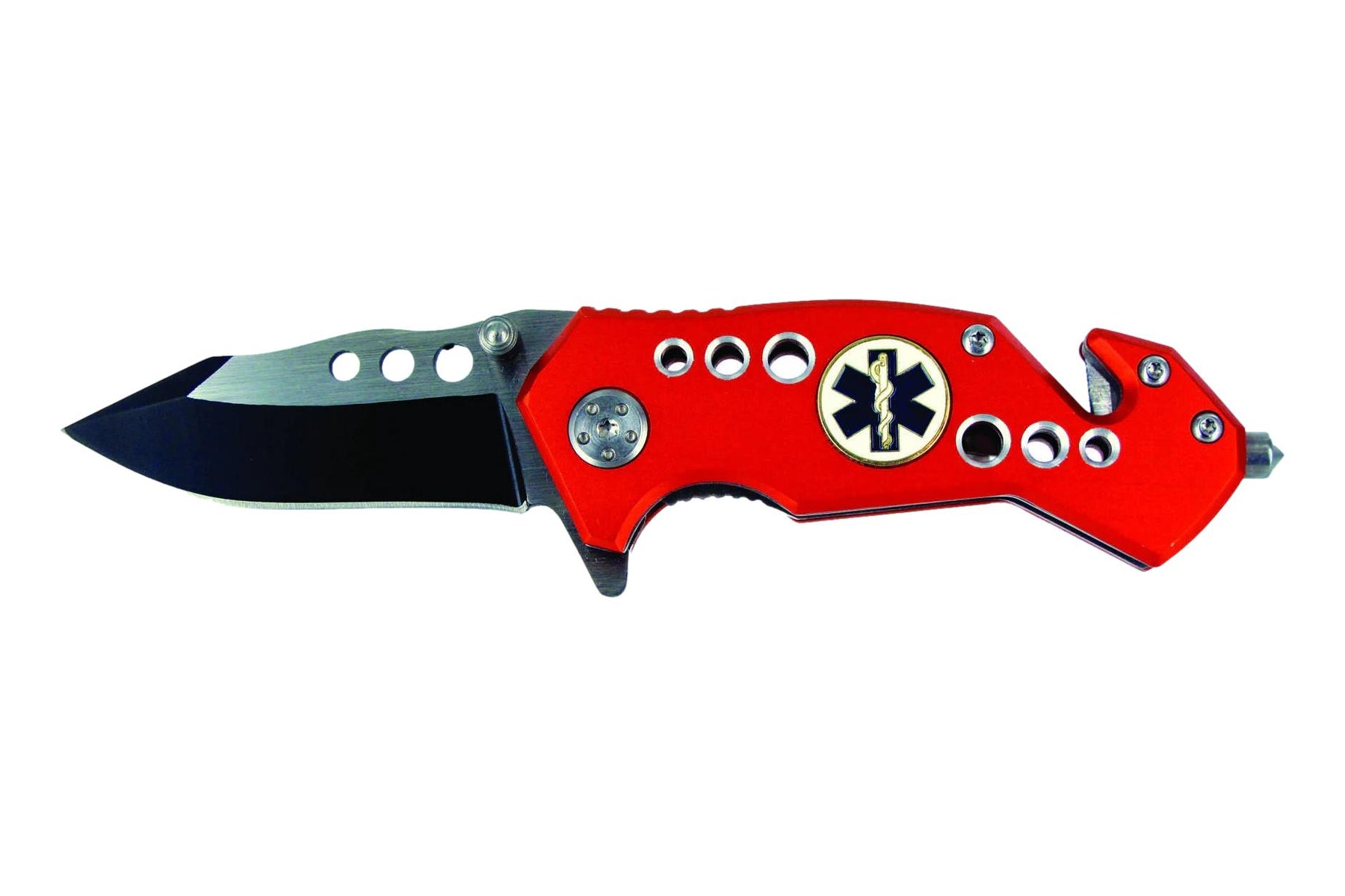 EMT Folding Knife - Rescue Knife with Seat Belt Cutter