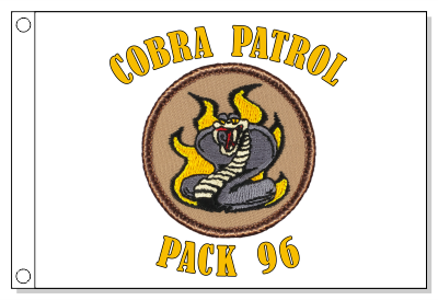 Flaming Cobra Patrol Flag
