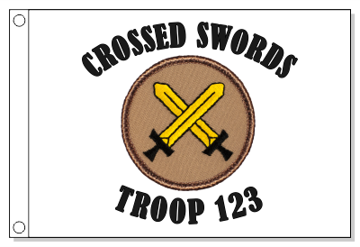 Crossed Swords Patrol Flag