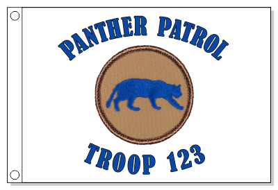 Panther Patrol Flag - Blue
