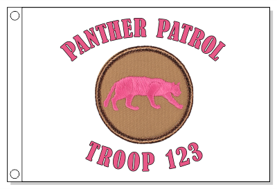 Panther Patrol Flag - Pink