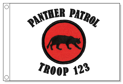 Panther Patrol Flag - Retro