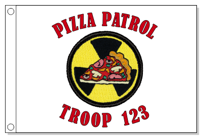 Nuclear Pizza Patrol Flag
