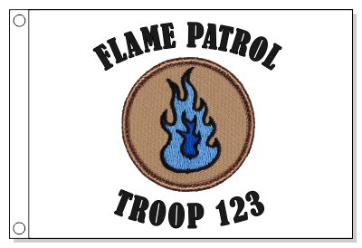 Flame Patrol Flag - Blue
