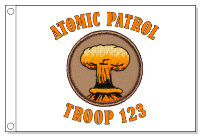 Atomic Explosion Patrol Flag