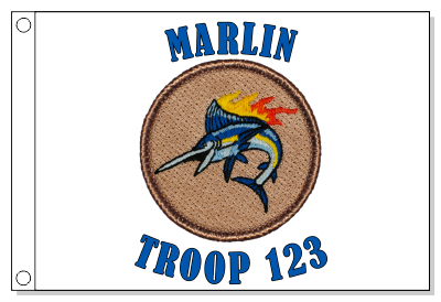 Flaming Marlin Patrol Flag