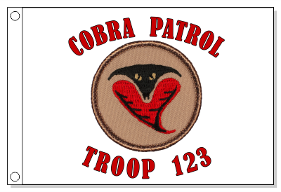 Cobra Graphic Patrol Flag
