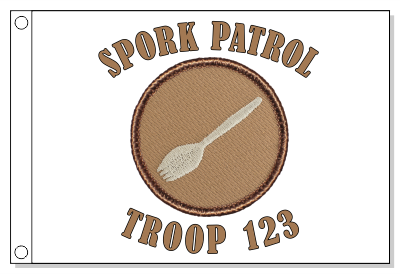 Spork Patrol Flag