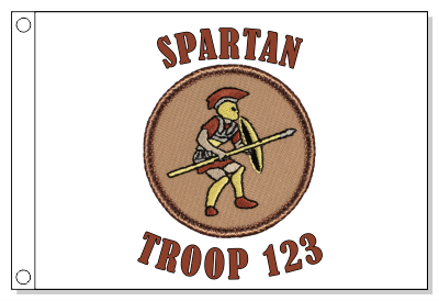 Spartan Warrior Patrol Flag