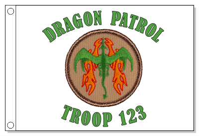 Dragon Patrol Flag - Emerald