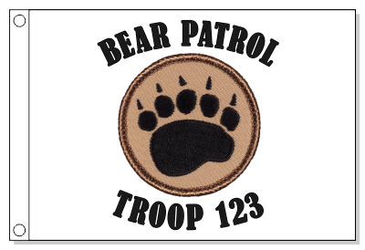 Bear Claw Patrol Flag
