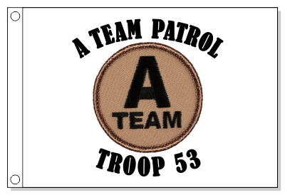 A-Team Patrol Flag - Black