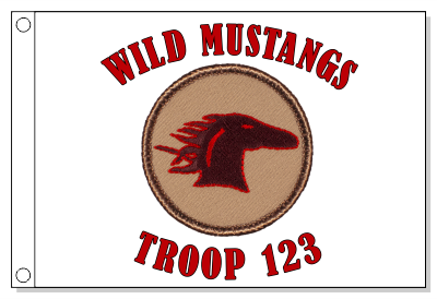 Mustang Patrol Flag