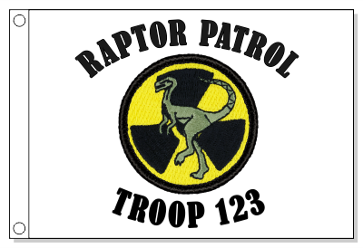 Nuclear Raptor Patrol Flag