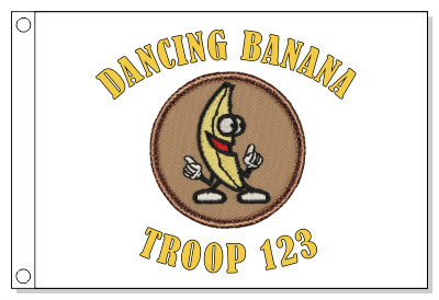 Dancing Banana Patrol Flag