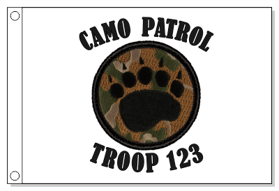 Camo Bear Claw Patrol Flag