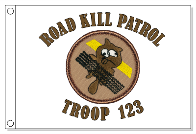 Roadkill Patrol Flag