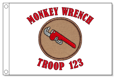 Monkey Wrench Patrol Flag