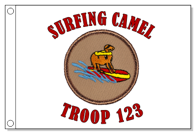 Surfing Camel Patrol Flag