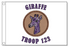 Giraffe Patrol Flag - Purple