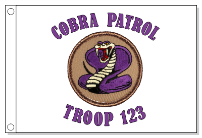 Cobra Patrol Flag - Purple