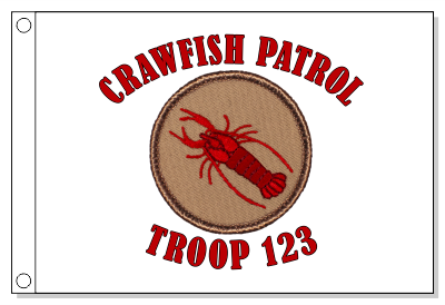 Crawfish Patrol Flag