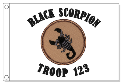 Scorpion Patrol Flag - Black