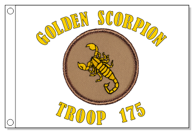Scorpion Patrol Flag - Gold