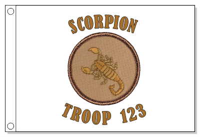 Scorpion Patrol Flag - Tan