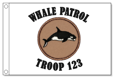 Killer Whale Patrol Flag