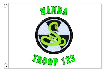 Nuclear Mamba Patrol Flag - Glow