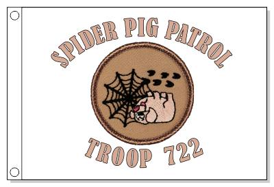 Spider Pig Patrol Flag