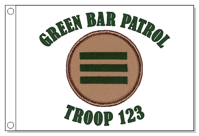 Greenbar Patrol Flag