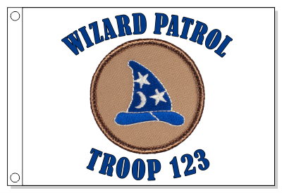 Wizard Hat Patrol Flag