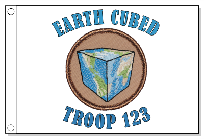 Earth Cubed Patrol Flag