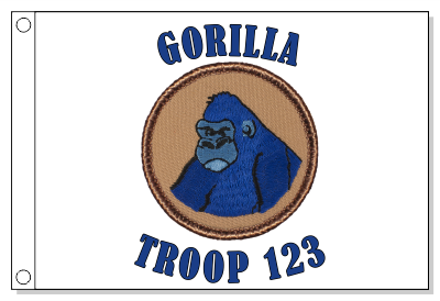 Gorilla - Blue Patrol Flag
